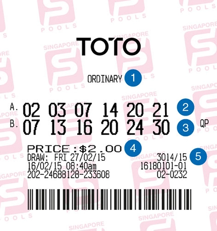 singapore pools toto ticket